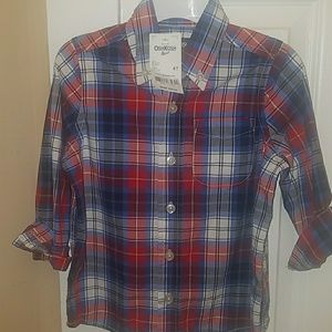 Boys Plaid Button-down shirt